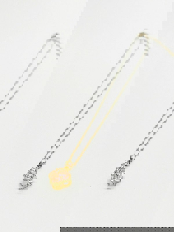 SVNX Blush Clover Crystal Pendant Necklace - Gift Boxed