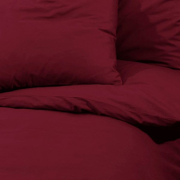 Berkfield Duvet Cover Set Bordeaux 140x200 cm Light-weight Microfiber