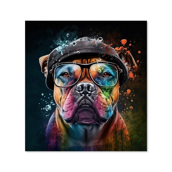 Warren Reed - Designer Staffordshire Bull Terrier Dog Splashart Kitchen Splashback