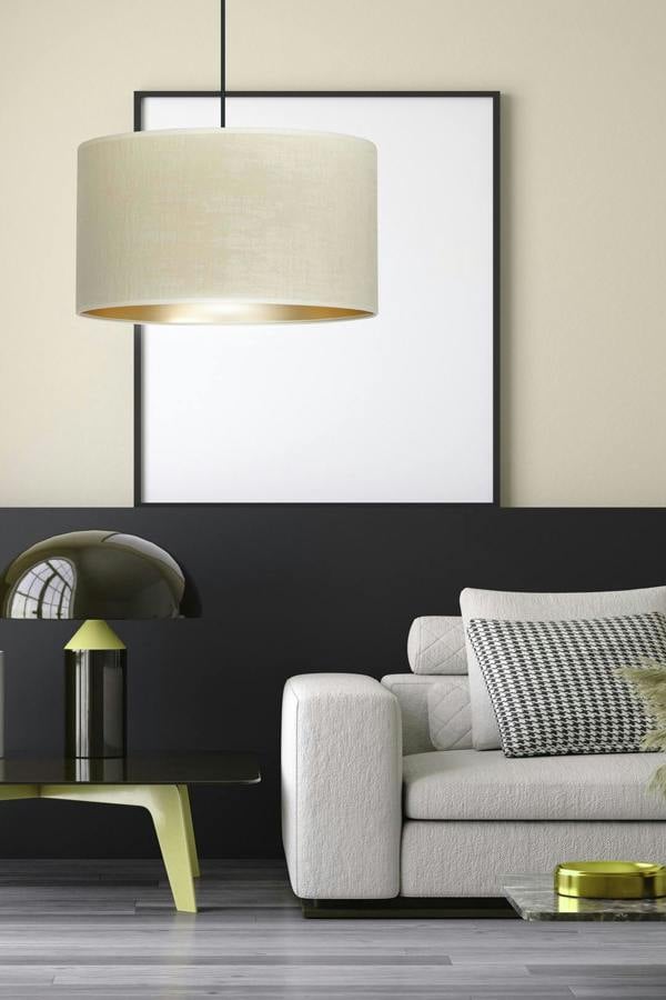 Emibig HILDE Pendant lamp 1 x E27 Black with White Shade