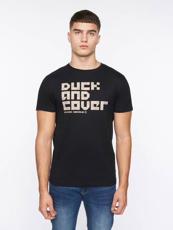 Duck and Cover Balding T-Shirt - Black