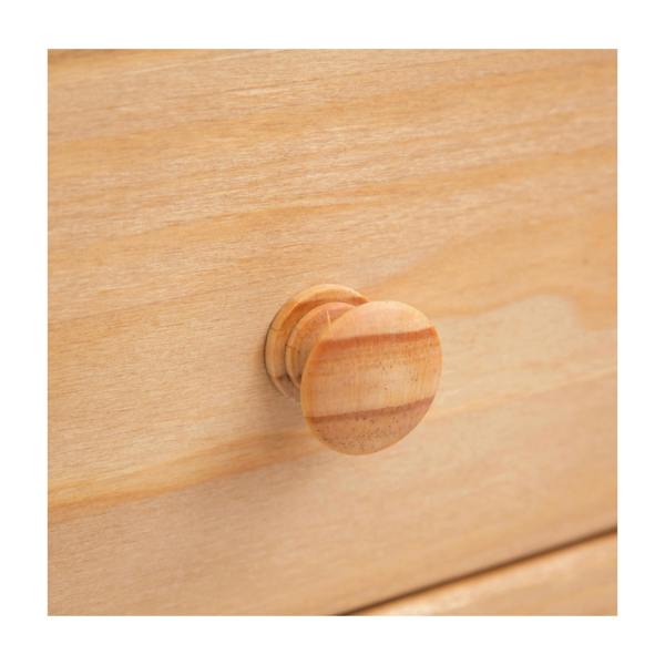 Cabinet Bits Lugo Waxed 3 Drawer 3 Door Sideboard Wood Knob