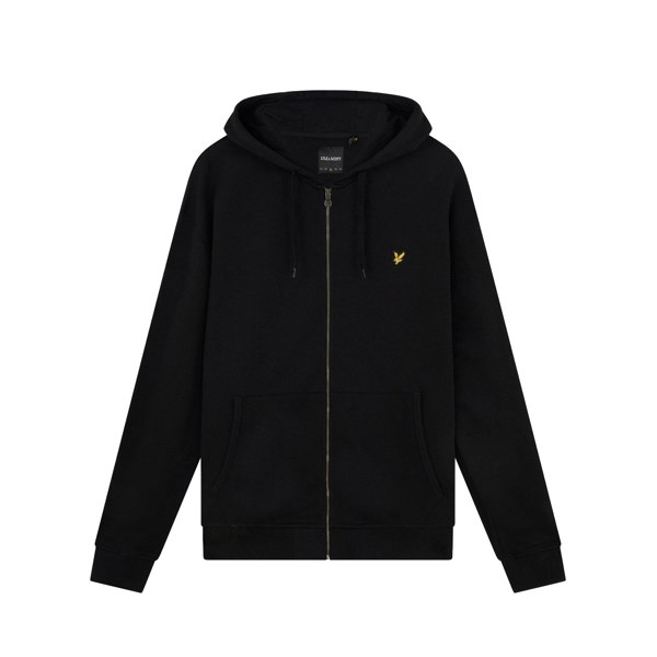 Lyle & Scott Mens Plus Full Zip Hoodie - Jet Black