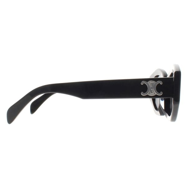 Celine Sunglasses Triomphe CL40238U 01A Shiny Black Smoke Grey