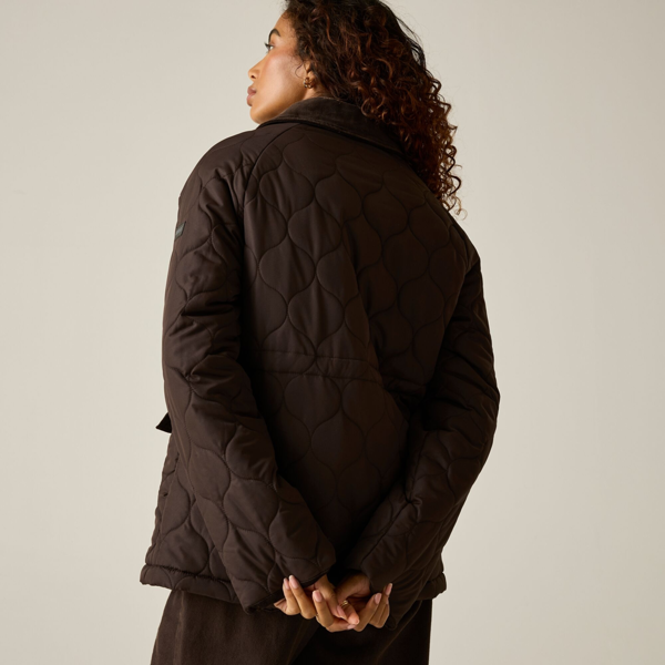 Regatta Womens Amira Quilted Padded Jacket - Dark Chocolate
