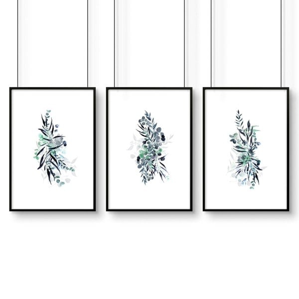 Prints for kitchens | set of 3 Boho Chic art prints