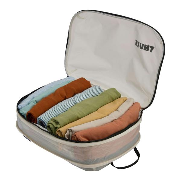 Thule Compression Packing Cube Set Small & Medium White Travel Organizer