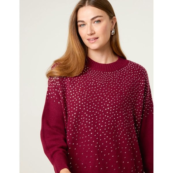 Blue Vanilla Diamante Jumper - Berry