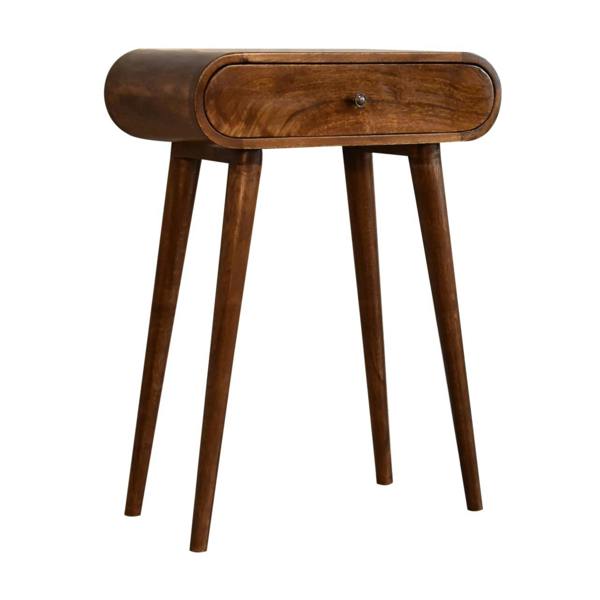 Artisan Furniture Solid Wood Chestnut London Mini Chestnut Console, 1 Drawer, Brown