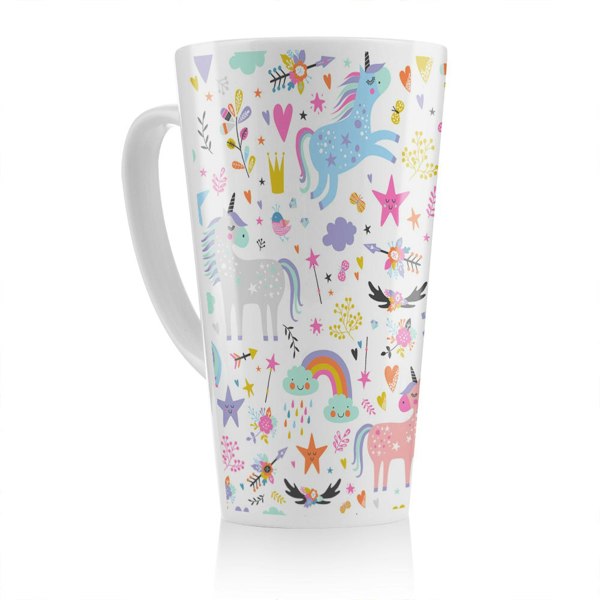 Benjamin Tate Design unicorns Designer Latte Mug