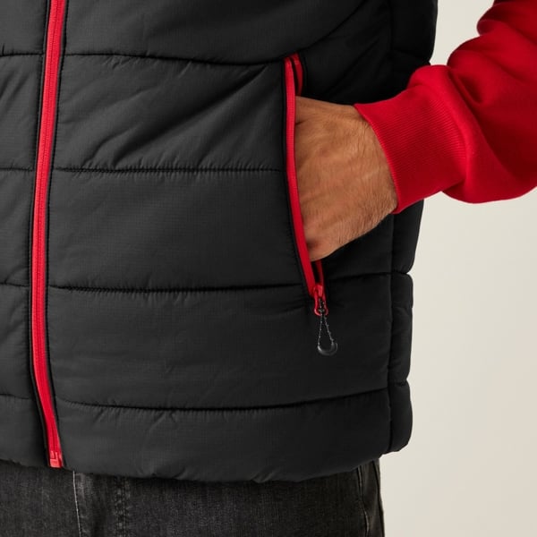 Regatta Mens Navigate Thermal Body Warmer - Black Classic Red