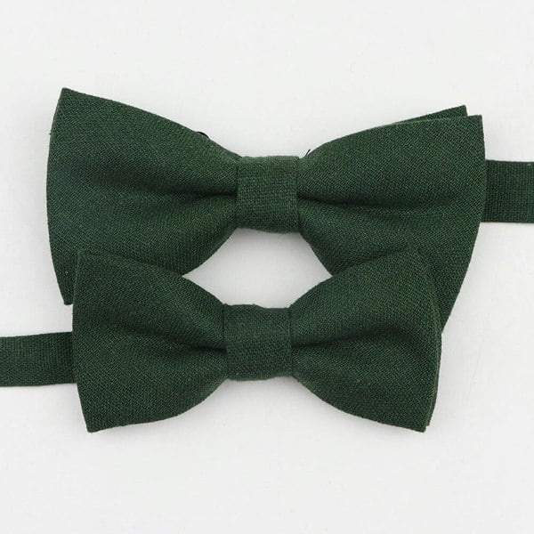 Mr Townsend Suits Mr and Master Linen Bow Tie Sets