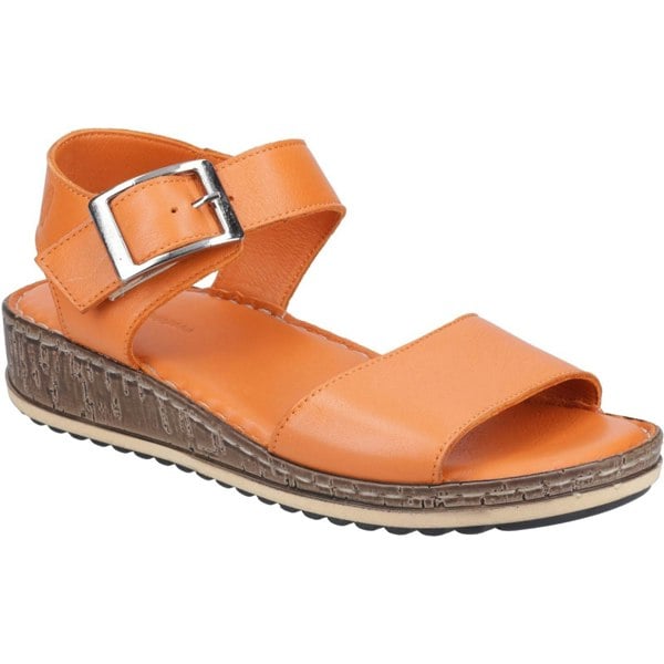 Hush Puppies Ellie Leather Women's Orange Sandals