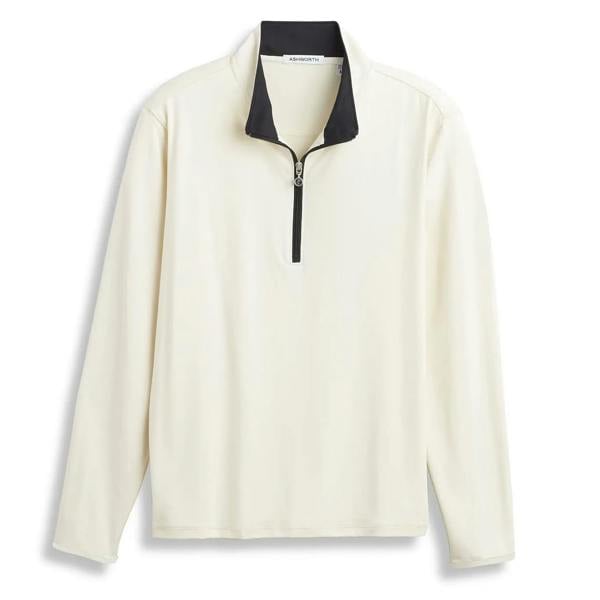 Peached Tech Quarter Zip AM2039 Bone