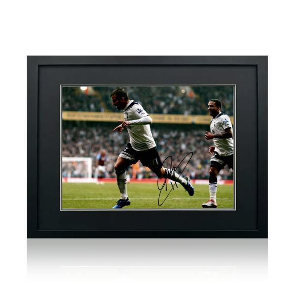 Rafael van der Vaart Signed Tottenham Hotspur Image Deluxe Mount Frame