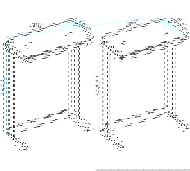 Dorel Home Air Desk with Top-plate in Smoked Glass