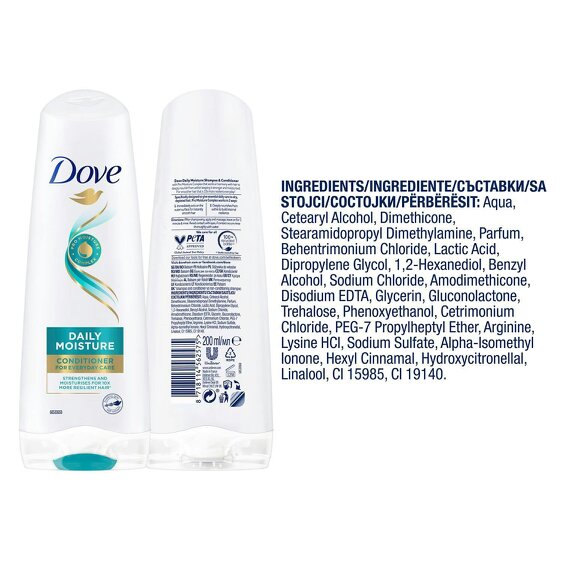 Dove Conditioner Daily Moisture, Pro Moisture Complex, 10x Resilient Hair 200ml
