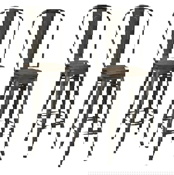 Dorel Home Luxor Counter Stool in Metal Bronze - 2 pieces