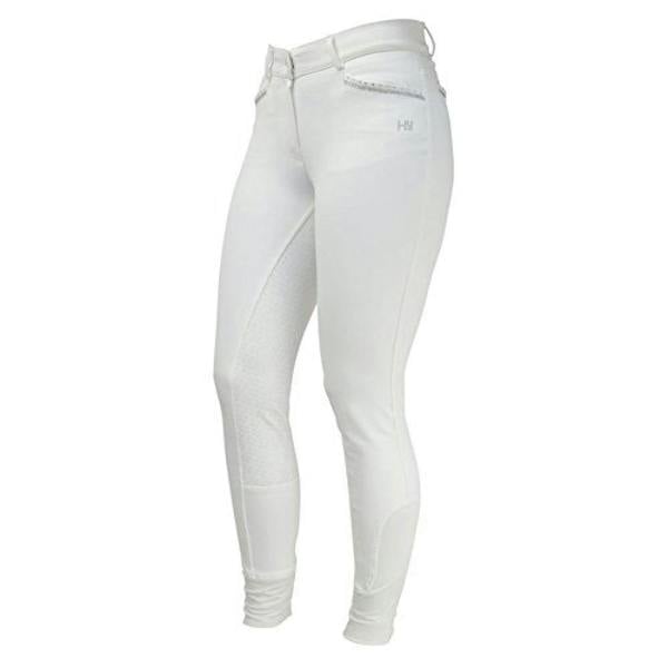 HyFASHION Womens/Ladies Roka Crystal Breeches - White/Silver Crystal