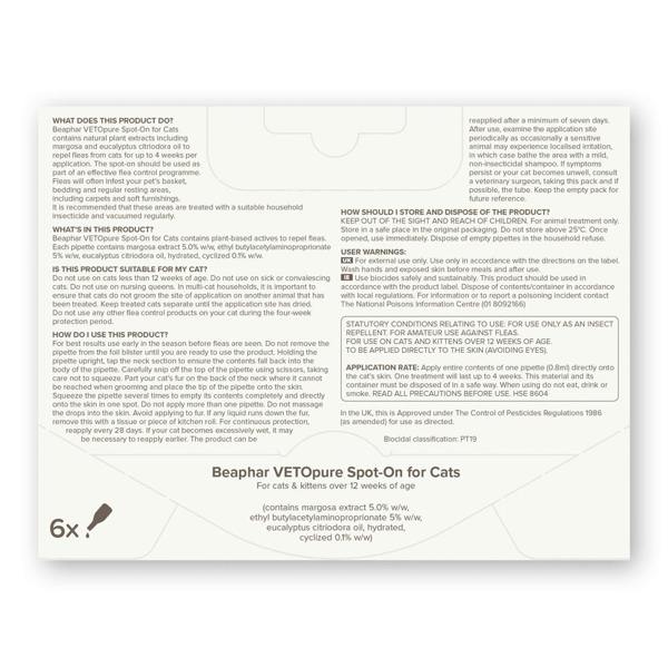 Beaphar Cat Flea Spot On 24 Week Prevention