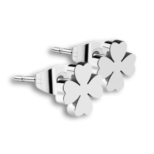 Aye Do Gifts Four Leaf Clover Silver Stud Earrings