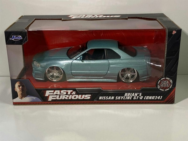 fast and furious brians nissan skyline gt-r bnr34 1:24 jada 32608