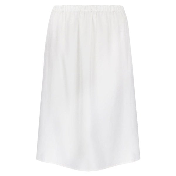Jil Sander skirt in an ivory white silk satin
