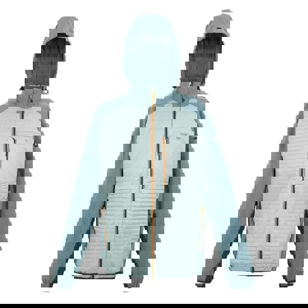 Regatta Mens Pro Hybrid II Jacket - Glacier/Stormy Weather/Ash/Fox