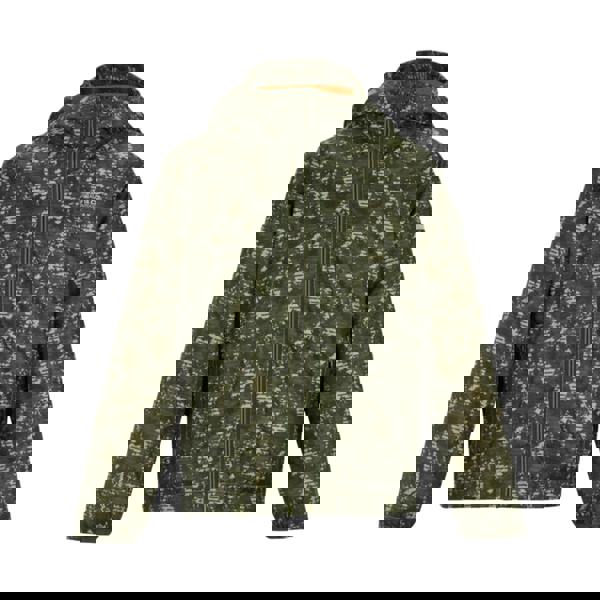 Regatta Childrens/Kids Lever II Camo Waterproof Jacket - Light Sage - 