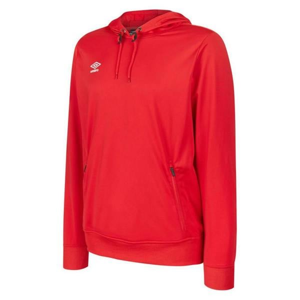 Umbro Mens Club Essential Polyester Hoodie - Vermillion