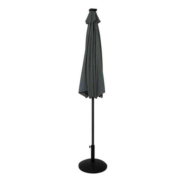 Jardi LED Tilt Parasol 2.7m With Tilt Base – Grey