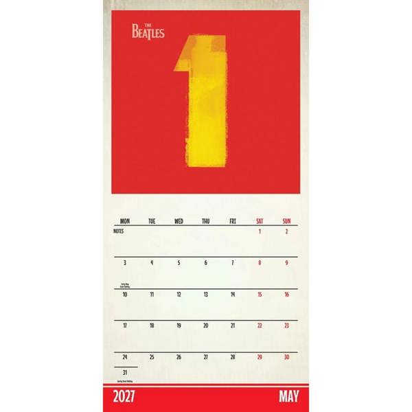 The Beatles Calendar 2027, Wall Calendars, Month To View, Entertainment, Gift