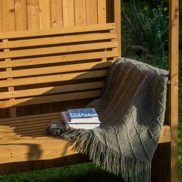 The Garden Marketplace Garden Arbour with Integral Bench
