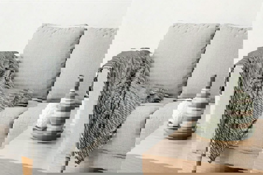 Emma Barclay Dakota Charcoal Blanket/Throw