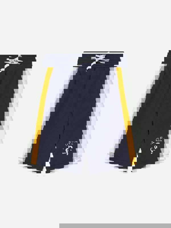 Aigner Boys Logo Bermuda Shorts in Navy