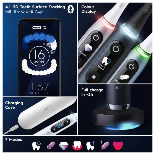 Oral-B iO 9 Electric Toothbrush Designed By Braun - Rose Quartz