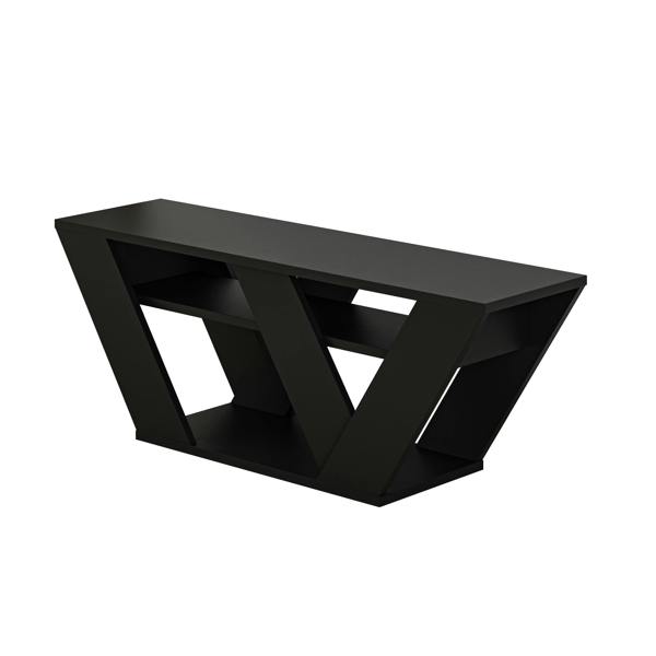 Decortie Pipralla Modern TV Stand Unit with Shelves for Up to 43" TVs 110cm