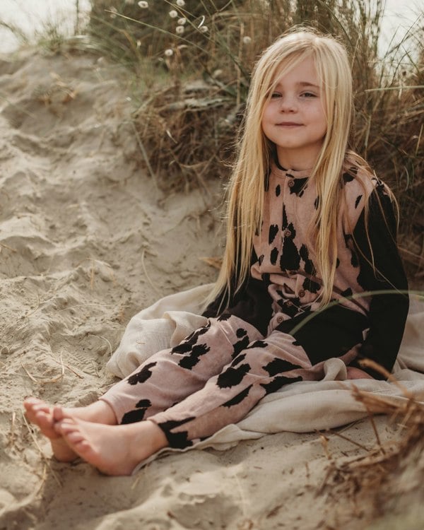 organic velour Pink Pony Print Velour Jumpsuit - image 6