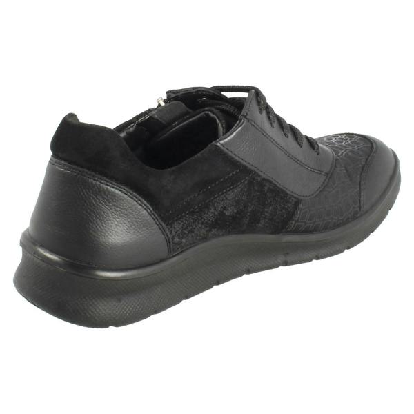 Padders Ladies Padders Dual Fitting Lace Up Casual Shoes Indigo