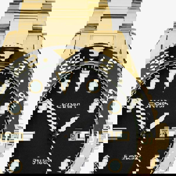 Sekonda Dive Ocean Gold Plated Black Watch 30198