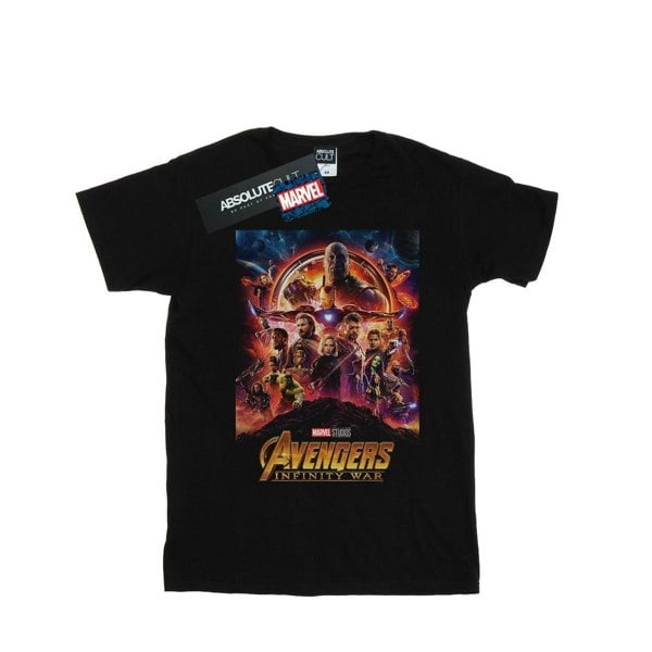 Marvel Mens Avengers Infinity War Poster T-Shirt - Black