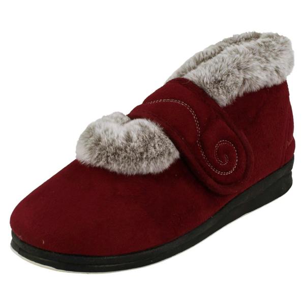 Padders Ladies Padders Cross Strap Slippers - Hush