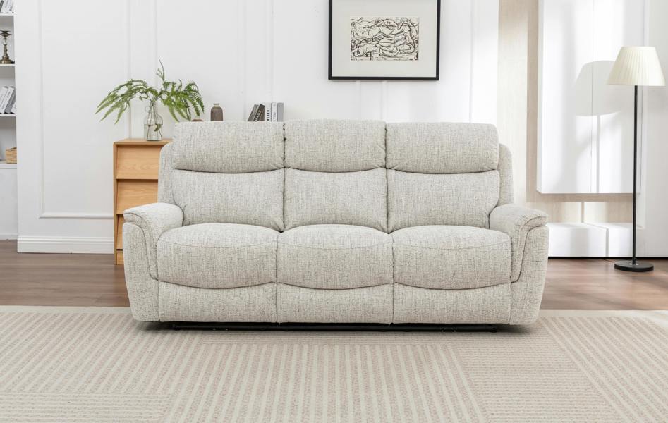 Hawbush Power Recliner 3 Seater Sofa - Beige