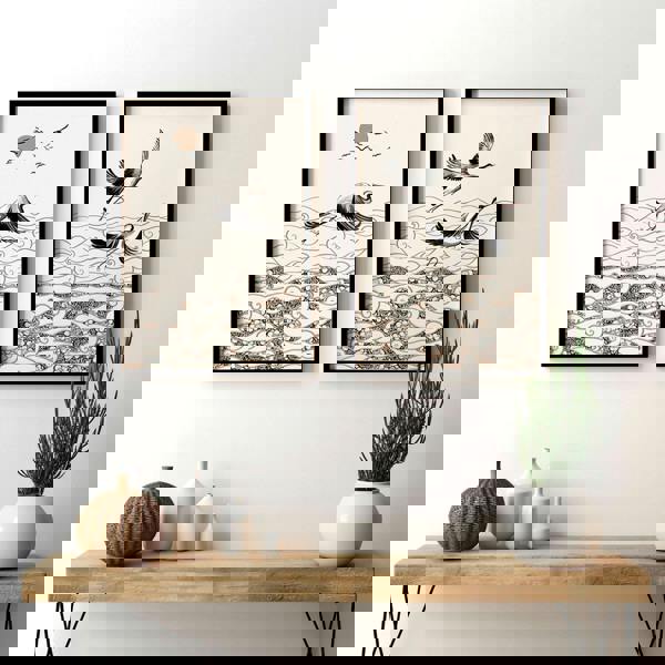 Japanese art print | Set of 2 wall art prints for living room