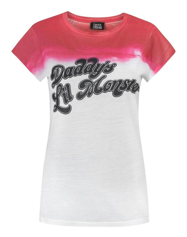 DC Comics Suicide Squad Womens White Harley Quinn Short Sleeved T-Shirt