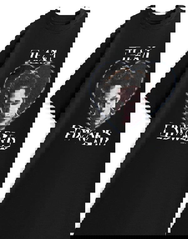 Twilight Womens Black Team Edward Short Sleeved T-Shirt