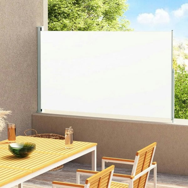 Berkfield Patio Retractable Side Awning 180x300 cm Cream