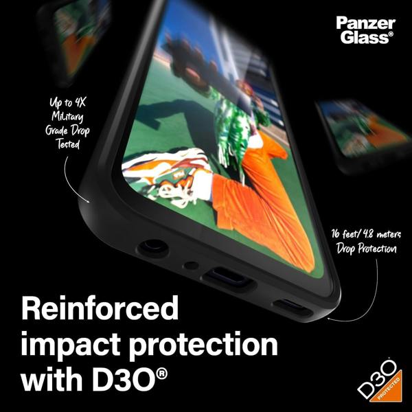 PanzerGlass Panzer Glass Military Grade Standard Hard Case for Samsung Galaxy A25 5G 6.5" Black Edition - 0468
