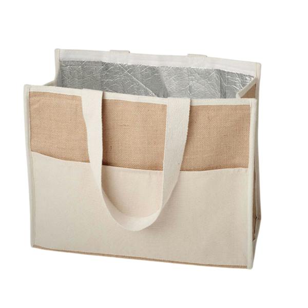 MidOcean Campo De Geli Jute Canvas Cooler Bag - Beige - 