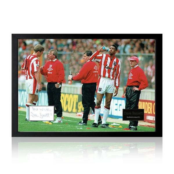 Dave Bassett Signed Sheffield United Cut Iconic Frame